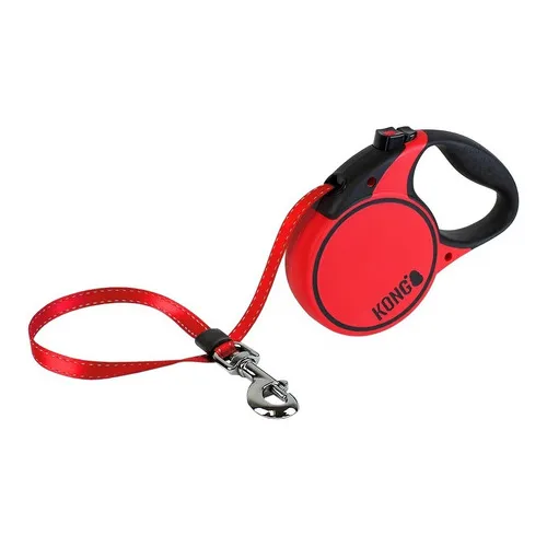 Guia Retrátil 5 Metros Cachorro Até 30 Kg Kong Terrain Médio Cor Vermelho Foto 1