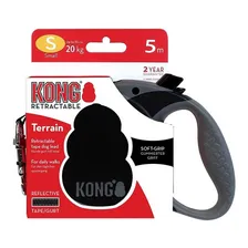 Guia Retrátil Kong Terrain Pequena Cães Até 20 Kg 5 Metros Cor Preto Foto mini 2