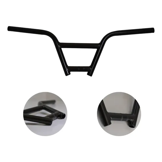 Guidão Fly Aço Preto Para Bicicleta Cross Bmx Dnz Foto 1