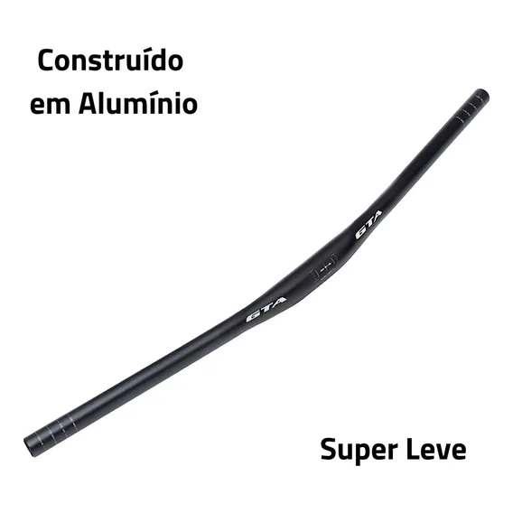 Guidão Bike 720mm Flat Backsweep 9° Reto Guidon Mtb AlumÃnio Foto 1