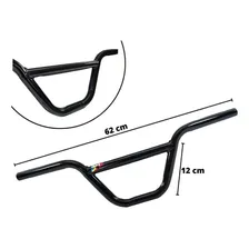 Guidão Cross Freestyle P/ Bicicleta Aço Preto Bmx Reforçado Foto mini 4