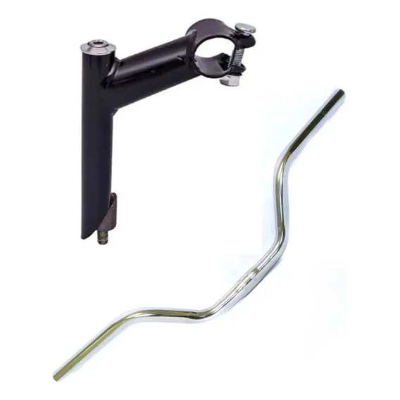 Guidão Polido Aço Reforçado Tipo Titan Bike Bmx Mtb Mobilete Foto 1