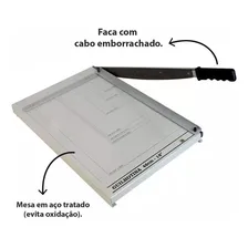 Guilhotina De Papel Manual A3 46cm Em Aço Para 20 Folhas Foto mini  3