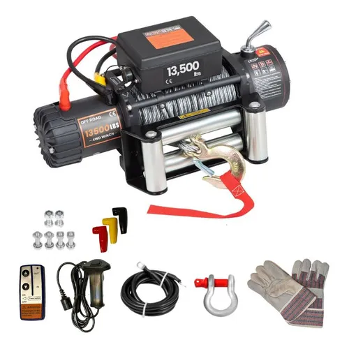 Guincho Elétrico 13500 Lbs Controle Sem Fio Troller Jeep Foto 1