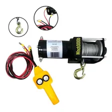 Guincho Elétrico 3000lb 1361 Kg 12v Quadriculo Jipe Carro Foto mini 1