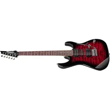 Guitarra Electrica Ibanez Gio Grx70qa Trb Color Rojo Foto mini 3