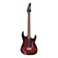 Guitarra Electrica Ibanez Gio Grx70qa Trb Color Rojo Foto mini 1
