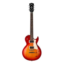 Guitarra Elétrica Cort Cr Series Cr100 Les Paul De Mogno Cherry Red Burst Brilhante Foto mini 1