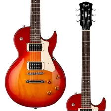 Guitarra Elétrica Cort Cr Series Cr100 Les Paul De Mogno Cherry Red Burst Brilhante Foto mini 2