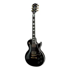 Guitarra elétrica Gibson Custom Shop Les Paul Custom de bordo/mogno ebony brilhante com diapasão de ébano Foto  mini 1
