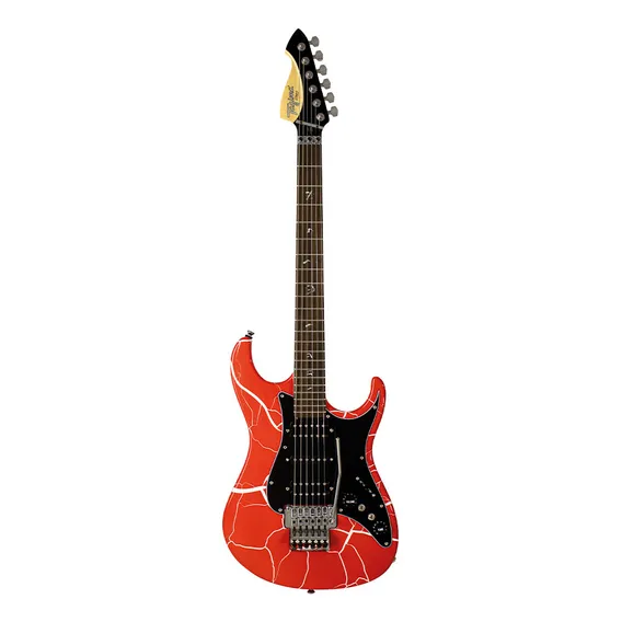 Guitarra Elétrica Tagima Ja2 Red White Cracked Com Bag Foto 1