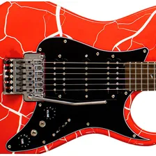 Guitarra Elétrica Tagima Ja2 Red White Cracked Com Bag Foto mini 2