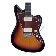 Guitarra elétrica Tagima TW Series TW-61 jazzmaster de choupo 1986 sunburst com diapasão de madeira técnica Foto mini  2