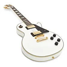 Guitarra EpiPhone Les Paul Custom Pro White Foto mini 2