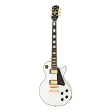 Guitarra EpiPhone Les Paul Custom Pro White Foto mini 4