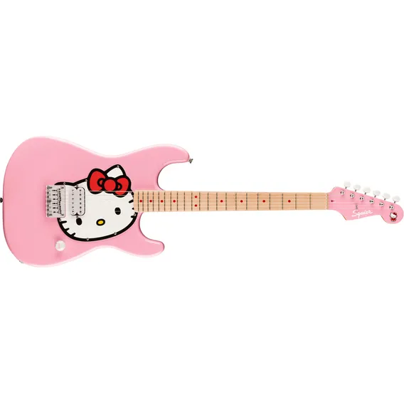 Guitarra Fender X Hello Kitty Stratocaster de edição limitada Foto 1