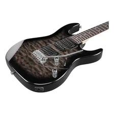 Guitarra Ibanez Gio GRX70QA Cor Transparent Black Sunburst Foto mini 2