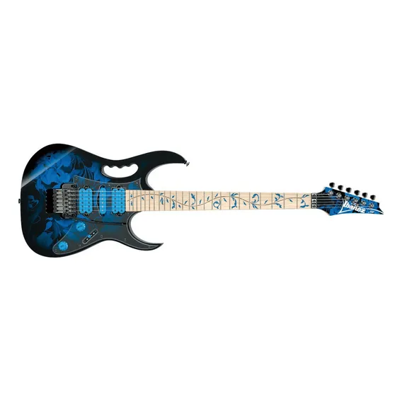 Guitarra Ibanez Jem 77p Premiun BFP Cor Azul Material da Escala Maple/Walnut Orientação da mão Destro Foto 1