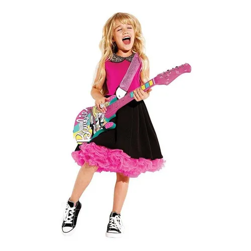 Guitarra Infantil Fabulosa Barbie Função Mp3 8006-9 - Fun Foto 1