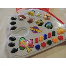 Guitarra Infantil Girafa Colorida Com Som E Luz Musical Foto mini 4