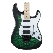 Guitarra Jackson Adrian Smith Sdxq Mn Transparent Green/w Foto mini 2
