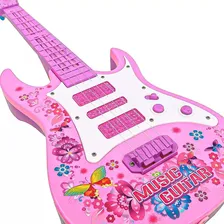 Guitarra Musical Infantil Som Luzes Criança Rock Star Festa Foto mini 3