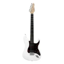 Guitarra Strato Giannini G-102 White Com Escudo Tortoise Foto  mini 1