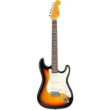 Guitarra Strato Sx Sst62 C/ 6 Cordas Aço Sunburst Com Capa Orientação da mão Destro Foto mini 1