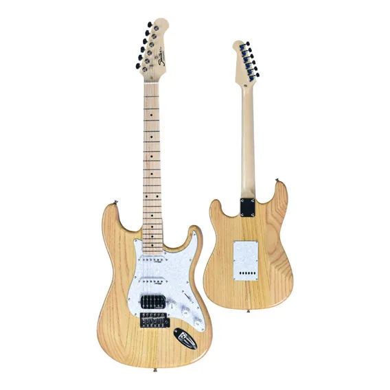 Guitarra Stratocaster Ash Hss Natural Pro Shelter Foto 1