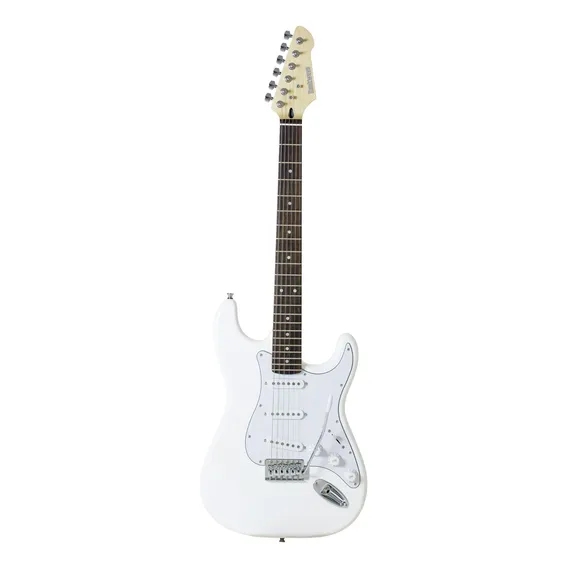 Guitarra Stratocaster Rockwave Rw50wh Maple Branca Foto 1