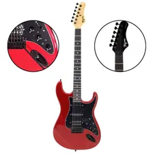 Guitarra Tagima Fone Regulada Sixmart Efeitos Ca Vermelha Foto mini 1