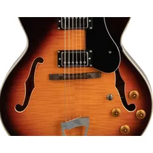 Guitarra Tagima Jazz 1900 Vsb Vintage Sunburst Semi Acústica Foto mini  2