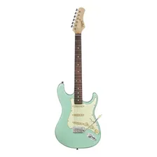 Guitarra Tagima T-635 New Classic Strato Verde Pastel Cor Surf green Orientação da mão Destro Foto mini 3