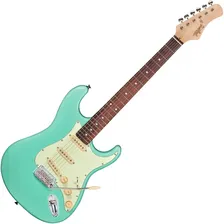 Guitarra Tagima T-635 New Classic Strato Verde Pastel Cor Surf green Orientação da mão Destro Foto mini 1