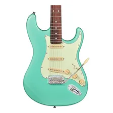 Guitarra Tagima T-635 New Classic Strato Verde Pastel Cor Surf green Orientação da mão Destro Foto mini 2