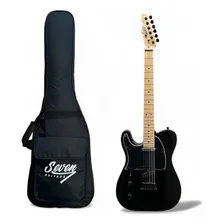 Guitarra Telecaster Seven Stc-307 Bk Preto Canhoto Foto mini 1