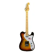 Guitarra Telecaster Thinline Sx Tl Vintage Semi Acustica 3ts Cor Sunburst Orientação Da Mão Destro Foto mini 2