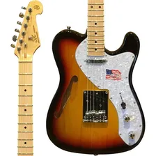 Guitarra Telecaster Thinline Sx Tl Vintage Semi Acustica 3ts Cor Sunburst Orientação Da Mão Destro Foto mini 4
