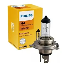 H4 Lâmpada Philips 12v 60/55w 12342c1 Farol Baixo E Alto Luz Branco-frio Foto mini  3