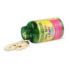 Hair Skin Nails C/biotin 240caplets Spring Valley Import Eua Foto mini 2