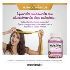 Hair Skin & Nails Femme Biotina 90 Capsulas Maxinutri Foto mini 3