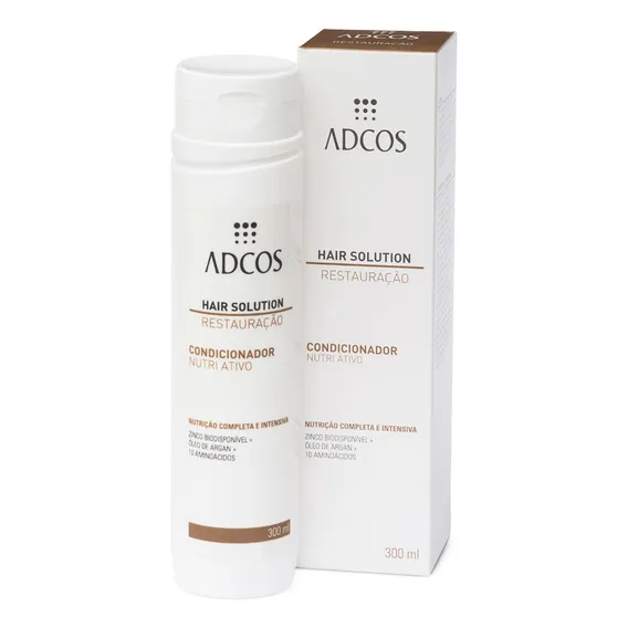 Hair Solution Condicionador Nutri Ativo 300ml Adcos Foto 1