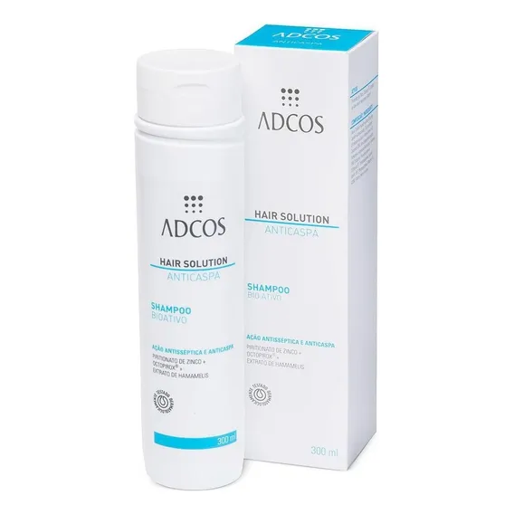 Hair Solution Shampoo Bio Ativo 300ml Adcos Foto 1