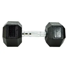 Halteres Sextavado 10kg Ahead Sports Cor Preto Foto mini 2