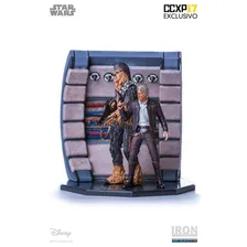 Han Solo & Chewbacca Deluxe 1/10 - Star Wars - Iron Studios Foto mini 1