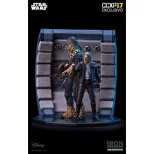 Han Solo & Chewbacca Deluxe 1/10 - Star Wars - Iron Studios Foto mini 2