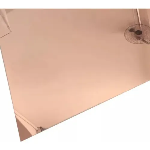 Hapa Placa AcrÃlico Espelhado Bronze 60 X 40 M X 2mm Moldura Sem Moldura Foto 1