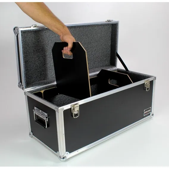 Hard Case Baú Acessórios E Cabos 70x30x30 C/ Divisões Móveis Foto 1