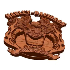Harley Davison 2 - Arquivo 3d Stl Cnc Router Artcam Aspire Foto mini  3