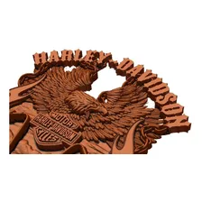 Harley Davison 2 - Arquivo 3d Stl Cnc Router Artcam Aspire Foto mini 4